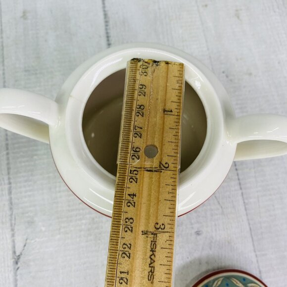 PTS international Interiors PROVENCE Fruit Porcelain Lid Sugar Bowl Creamer Set - Picture 14 of 16